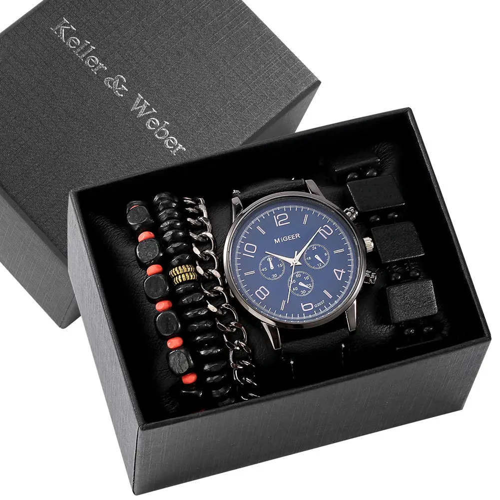Men's Gift Box Set Watch Fashion Bracelet