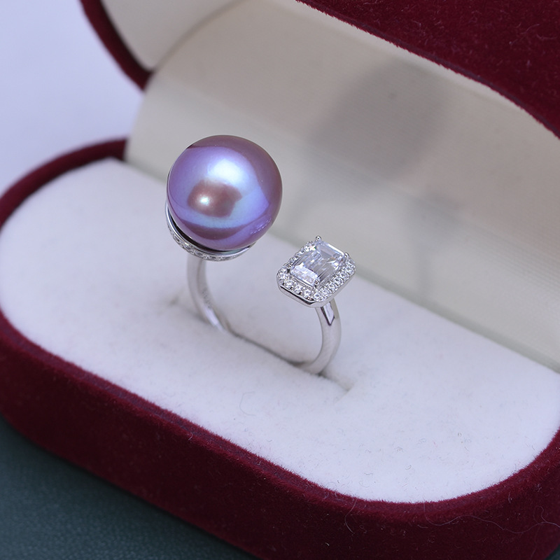 Title 1, Freshwater Pearl Ring 12-13mm White Perfect Cir...