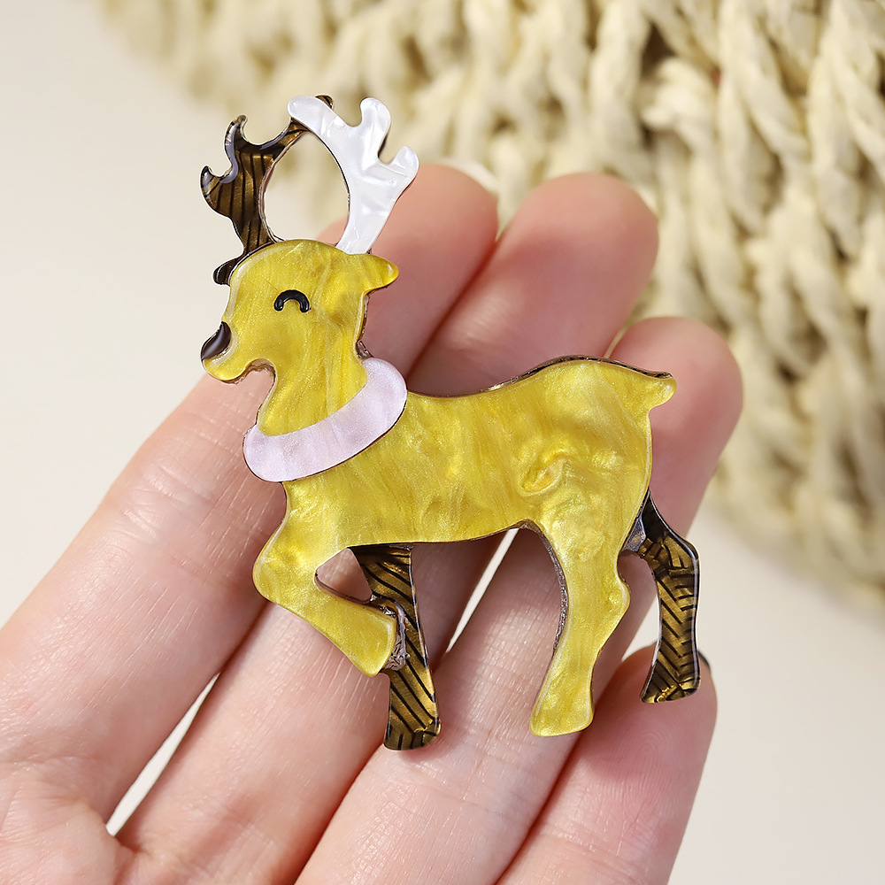 Acrylic Sika Deer Brooch, picture 2 of 4