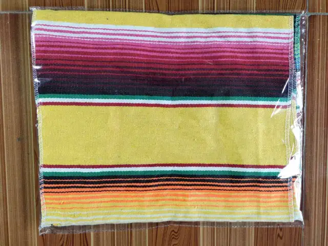 Creative Colorful Woven Picnic Blanket Yellow - Shop at LoveMi
