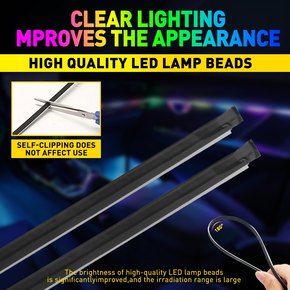 10in1 Full LED Bead Symphony Dream Car Interior Ambient Lighting Wireless Kit UK — image 12