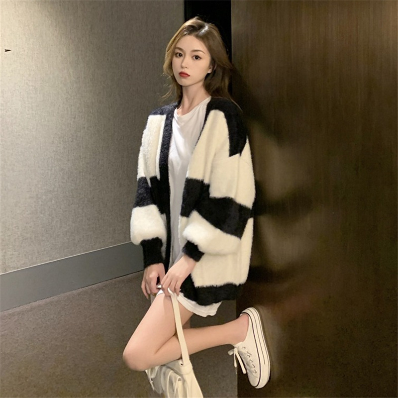 Lazy Style Mink Fleece Sweater Coat