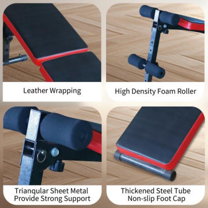 Home Gym Multifunctional Adjustable Strength Training Foldable Sit-up Fitness Bench — foto 9