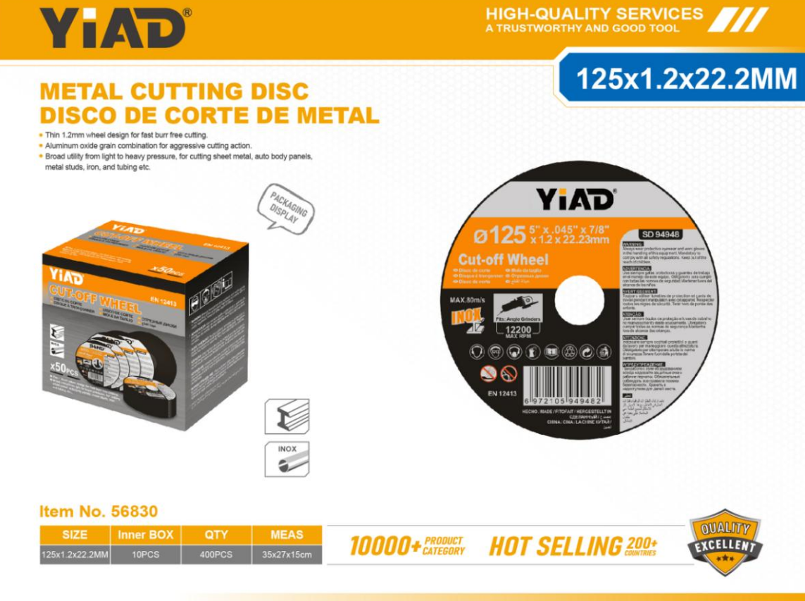 125×1.2×22.2mm, Metal Cutting Disc- Only Support Self-pickup, Free Shipping Price Is Anti-auction Pric