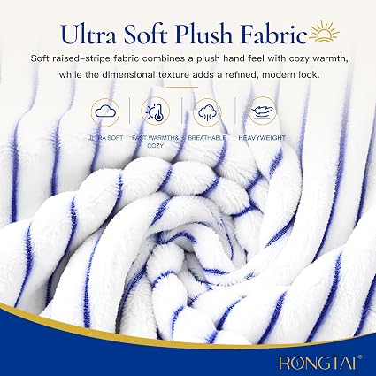 RONGTAI Ribbed Button Down Pajama Set Long Sleeve Plush Fleece PJs — image 12