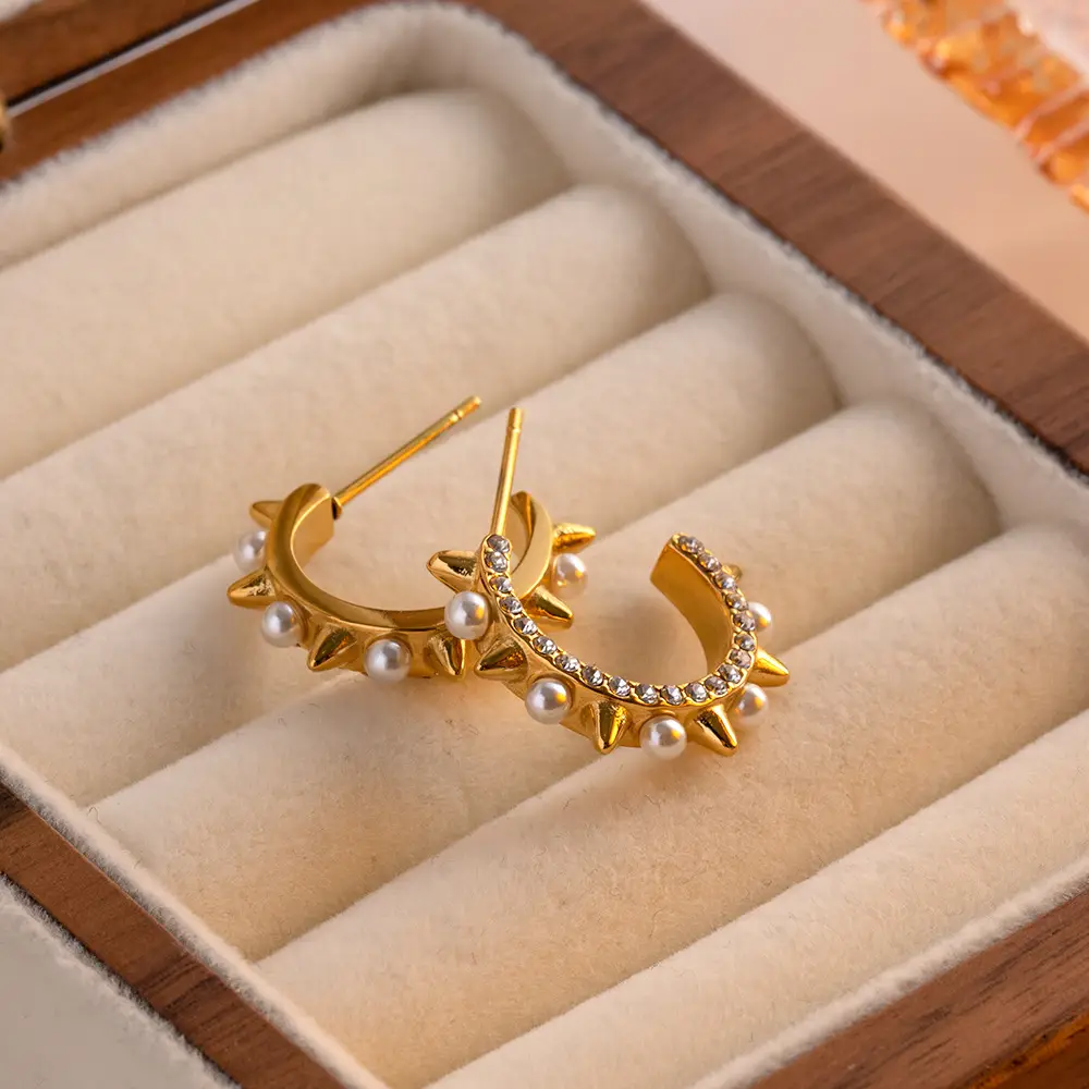 Simple And Compact Pearl Earrings Earrings Ear Studs Accessories