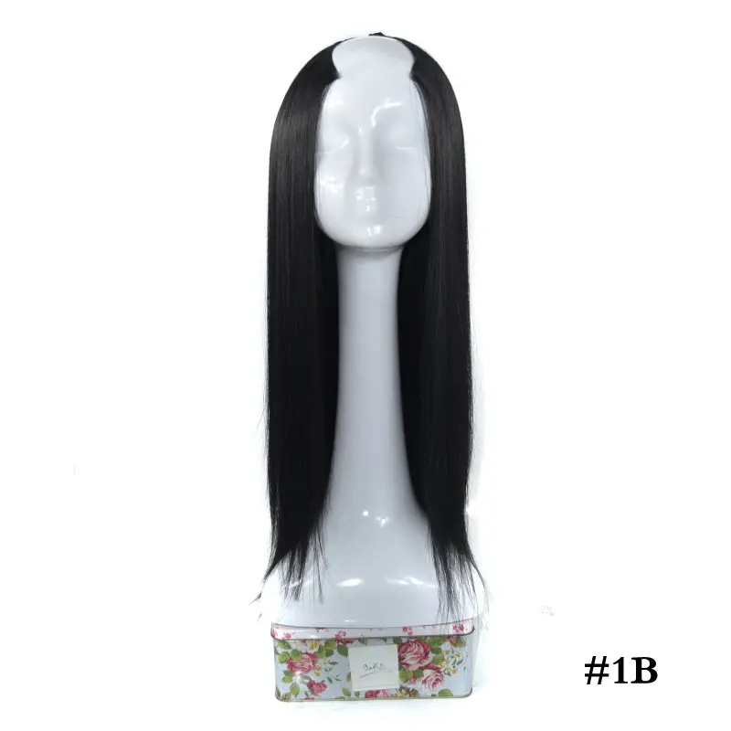 Women's Long Straight Hair U-shaped Half Headgear