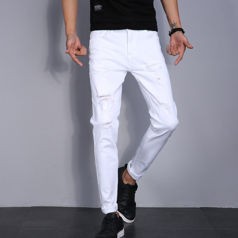 Title 5, Slim Fit stretchy voeten witte casual jeugdjeans