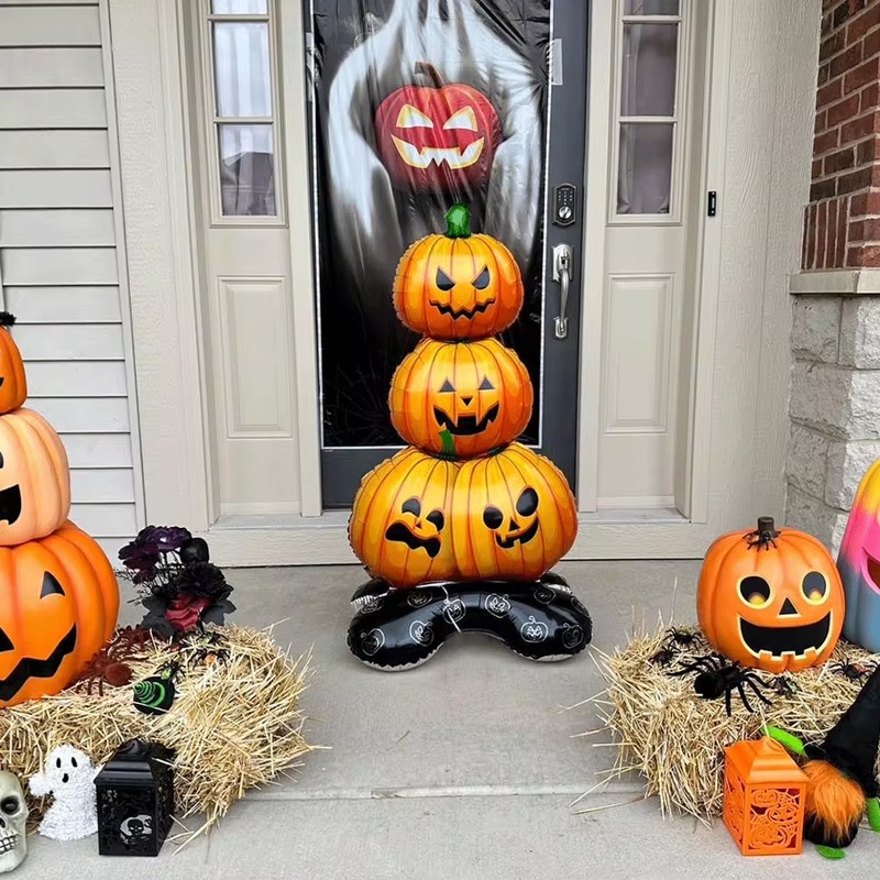Halloween inflatable pumpkin decoration suitable for indoor