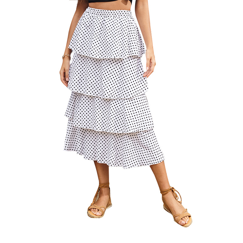 Title 2, Polka Dot A-line Skirt. Achieve a flattering an...