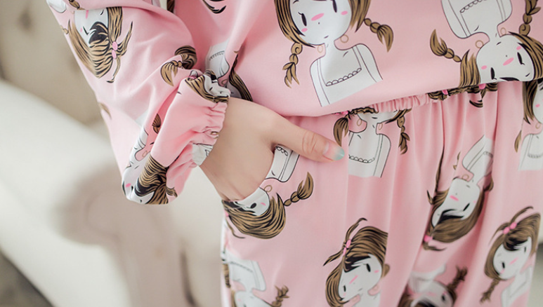 Title 9, Ladies Casual Round Neck Pajamas Sweet And Cute...