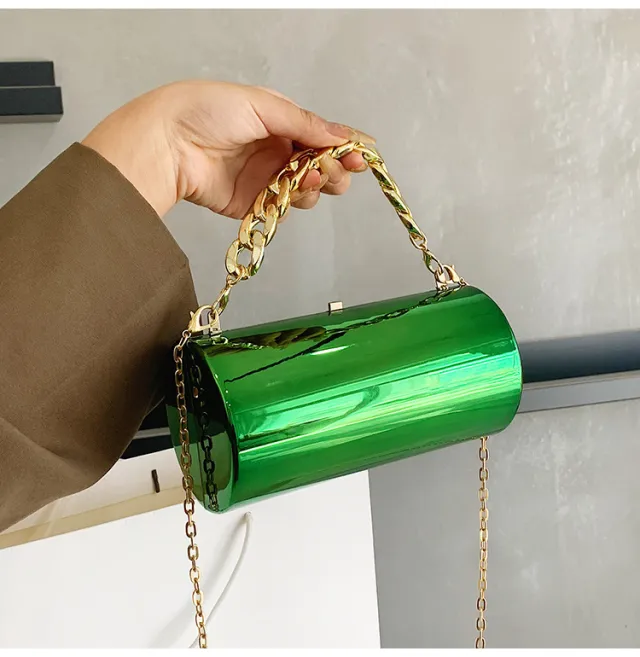 Autumn And Winter Western style Dinner Shoulder Bag Green - Shop at LoveMi