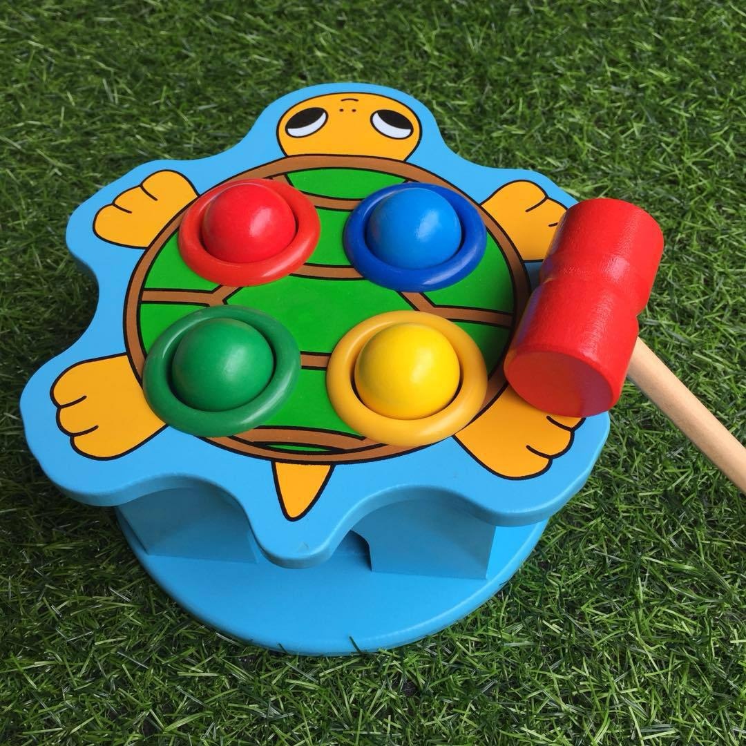 Title 18, Wooden Animal Knock The Ball Game Children