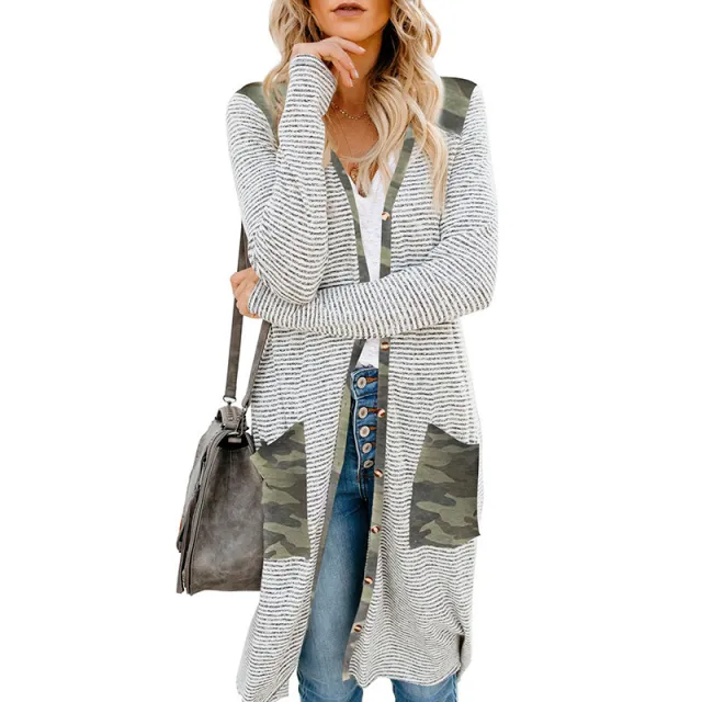 NISHI Super Mooie En Comfortabele Trui Dyed Camouflage Green - Shop at LoveMi