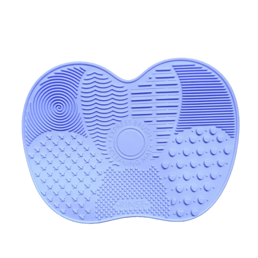 Professional Silicone Makeup Brush Cleaner Mat With Suction Cups - Portable Washing Pad For Deep Cleaning Cosmetic Brushes. Features Textured Surfa...