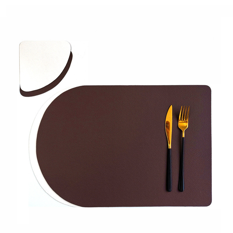 Title 3, Household Leather Waterproof Placemat Hotel Res...