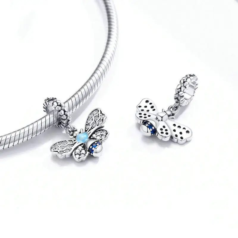 Sterling Silver Diy Bracelet Pendant Jewelry Fashion S925 Charm