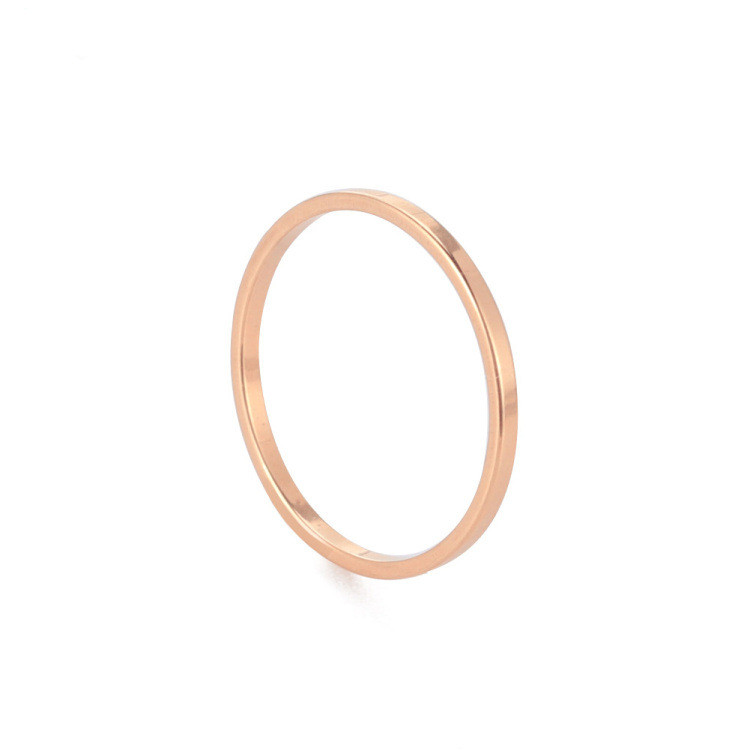 Personality Design Women's Simple Stainless Steel Ring