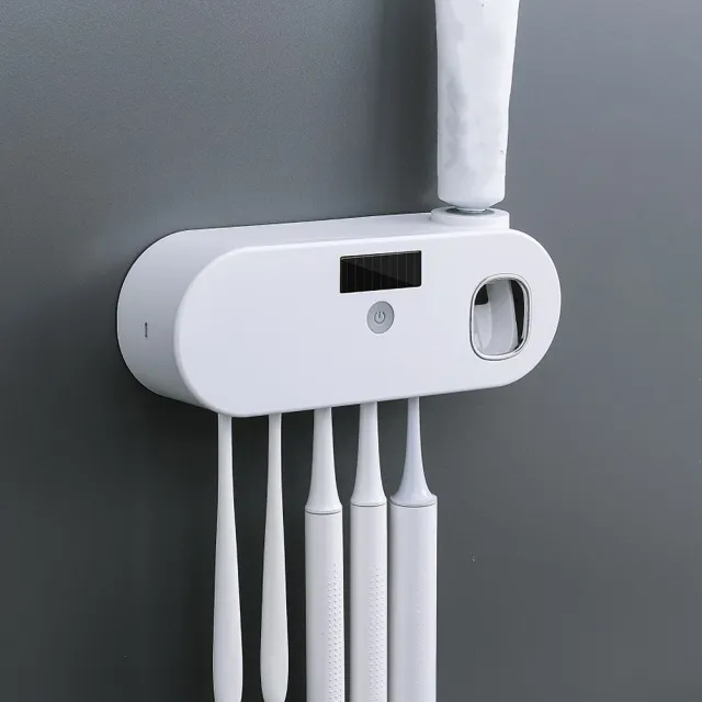 USB Smart Toothbrush Holder UV Disinfection Mouth Cup Set White - Shop at LoveMi