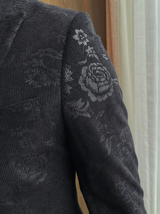 Men's Slim Fit Floral Print Casual Balzers