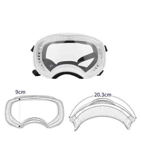 Pet Glasses Large Dog Full Package Eye Protection Windproof Rain And Snow Clear Goggles With White Frame - Shop at LoveMi