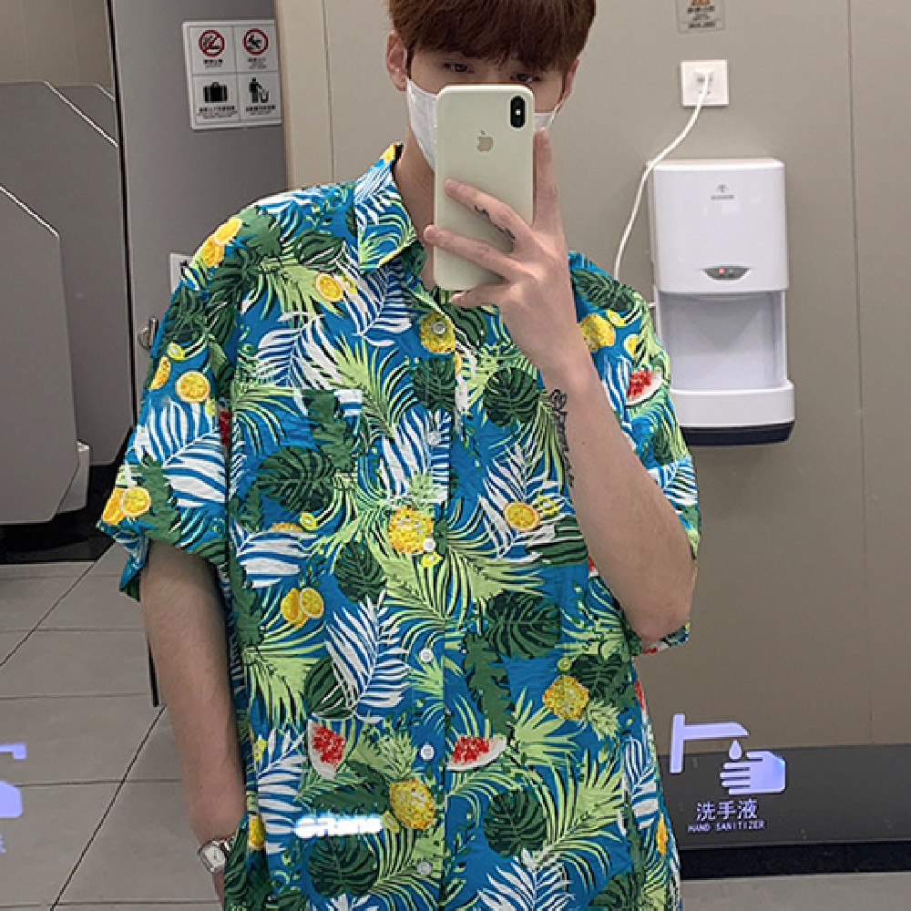 Fashion Printed Short Sleeved Shirt