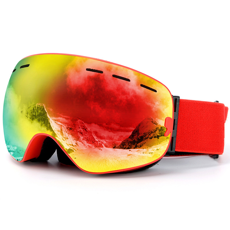 Coated Large Spherical Mirror, Windproof Cocaine Myopia Goggles, Ski Goggles HX18 Edge — foto 9