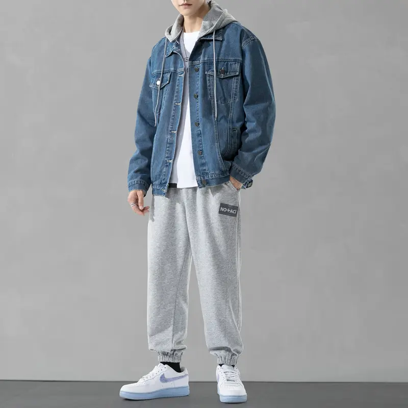 Men's Autumn Three Piece Denim Jacket Suit