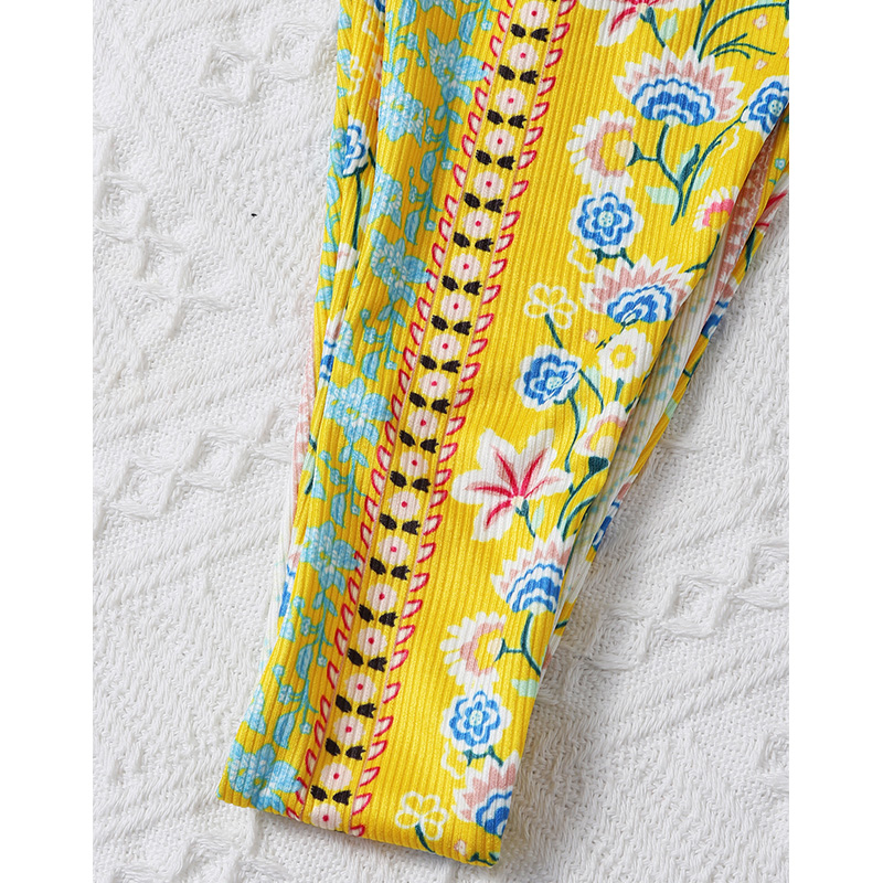 Chinese Style Printed Sub-system Belt Swimsuit - Image 3
