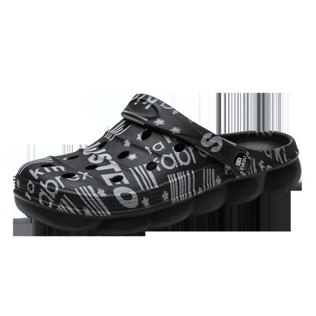 Hole Shoes Dual purpose Beach Sandals Black - Shop at LoveMi