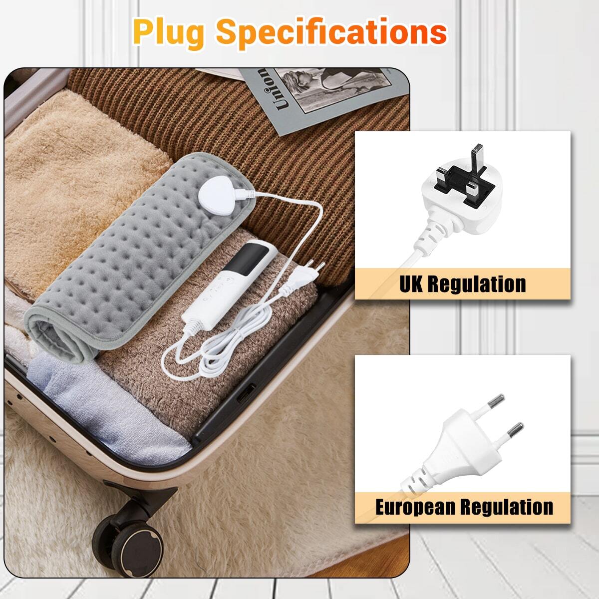 Therapeutic Electric Back Heat Pad Wrap For Muscle Tension Neck Pain Relief — image 5