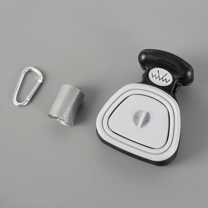 Pet Dog Poop Bag Dispenser Travel Foldable Spoon