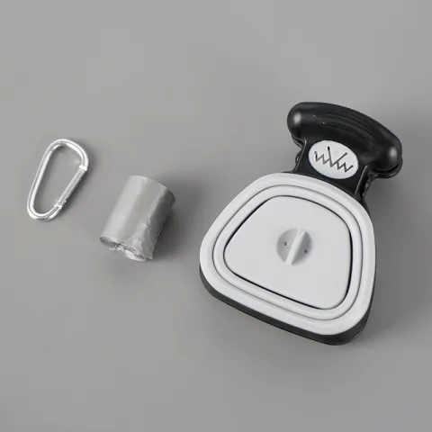 Pet Dog Poop Bag Dispenser Travel Foldable Spoon