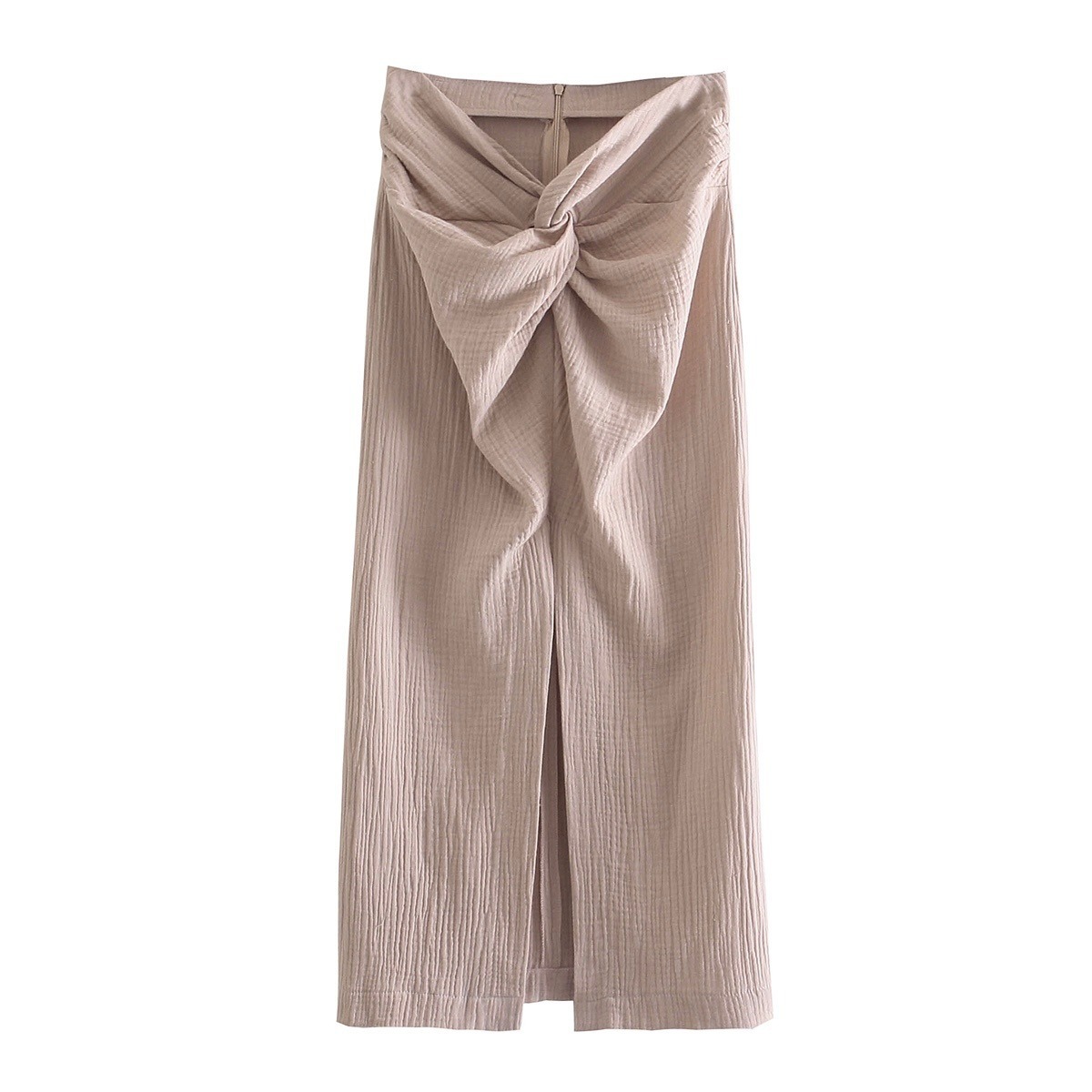 Knotted Sexy High Slit Summer Women's Bag Hip Skirt Skirt