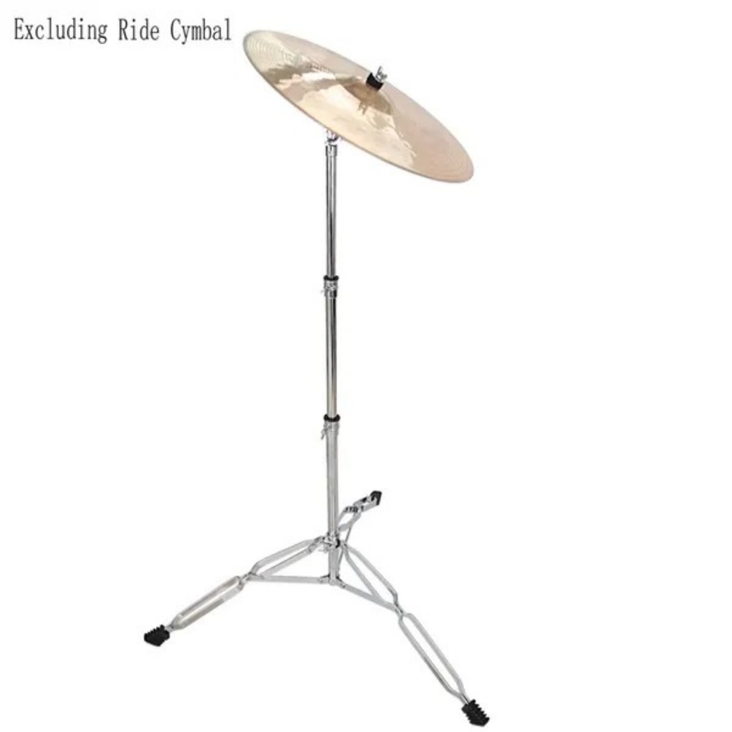 Glarry Straight Cymbal Stand Drum Hardware Percussion Mount Holder Gear Set Silver_voghion.com