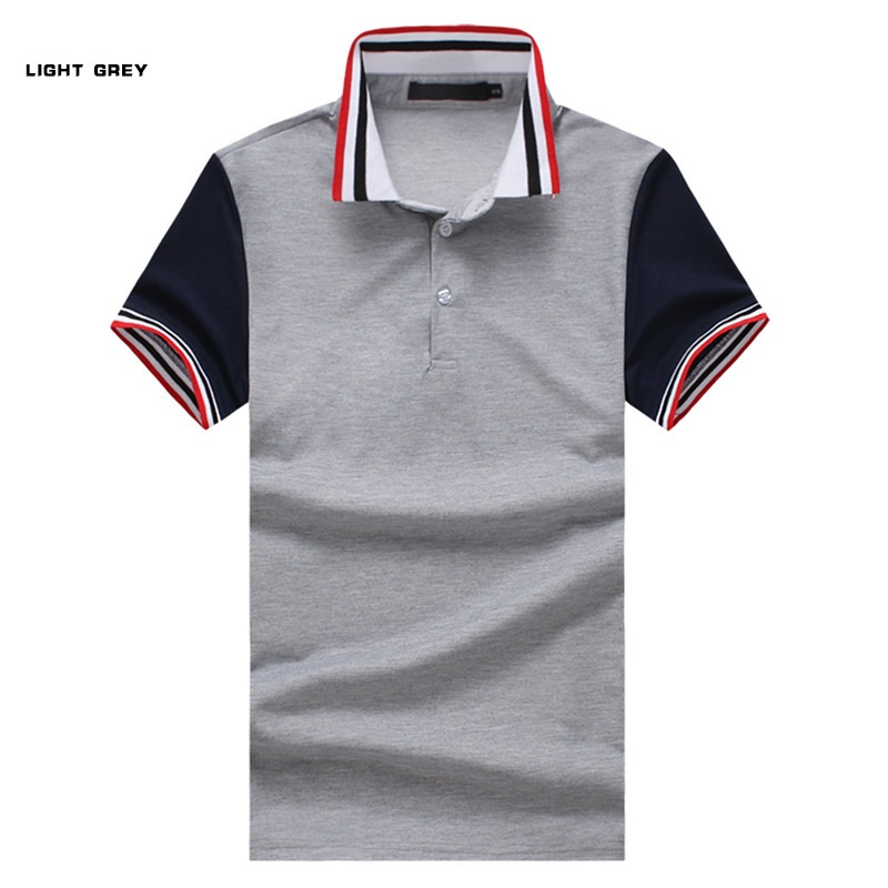 Title 4, Summer Mens Casual Slim Polo Shirt with Thread...