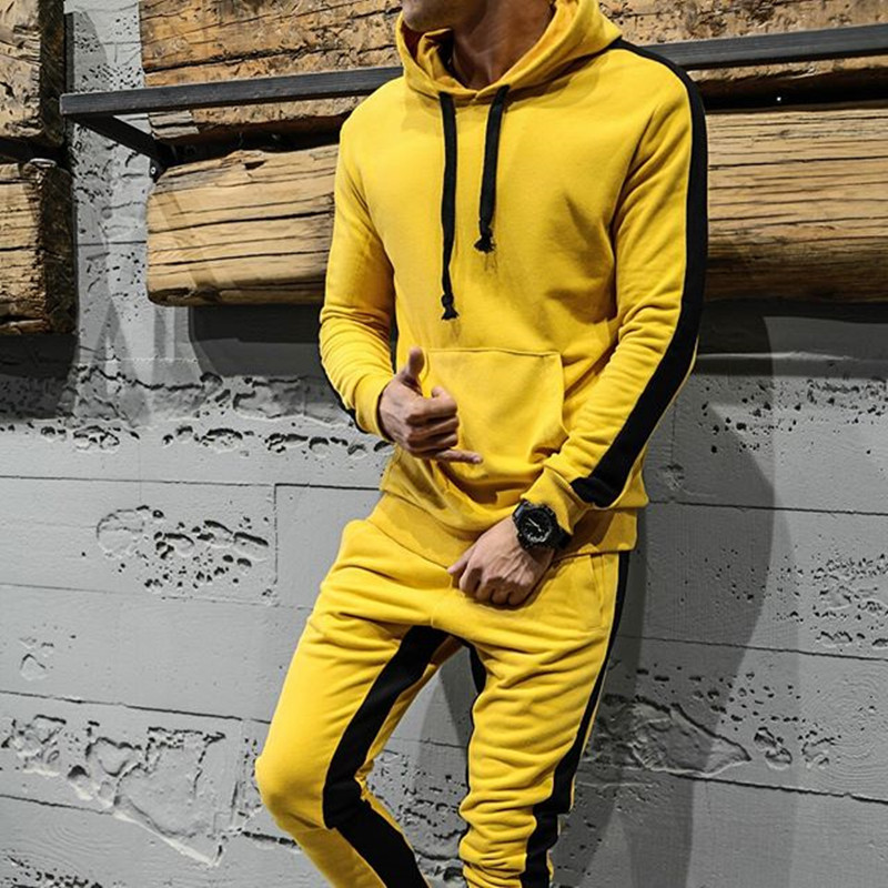 Sports And Leisure Tide Brand Stitching Fashion Suit