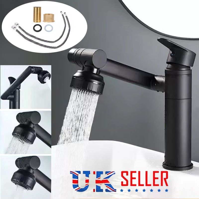 Bathroom Sink Tap Mixer 1080 Degree Rotatable Basin Taps Faucet — image 8