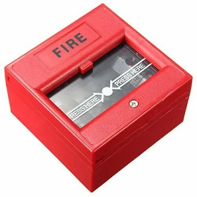 Wired Security Button Hand Breaking Glass Emergency Fire Alarm