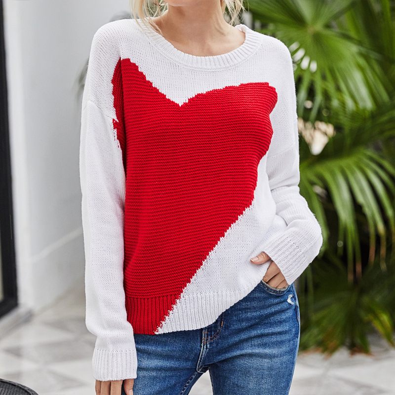 Women's Round Neck Pullover Sweater