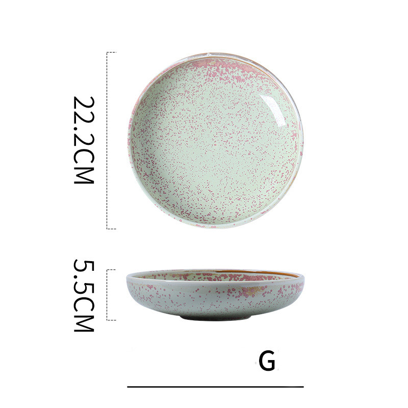 8.7inch spot pink round bowl