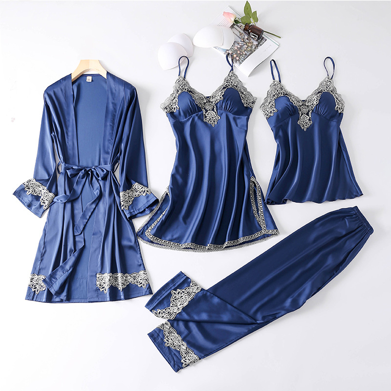 Title 4, Four-piece dressing gown female summer suit