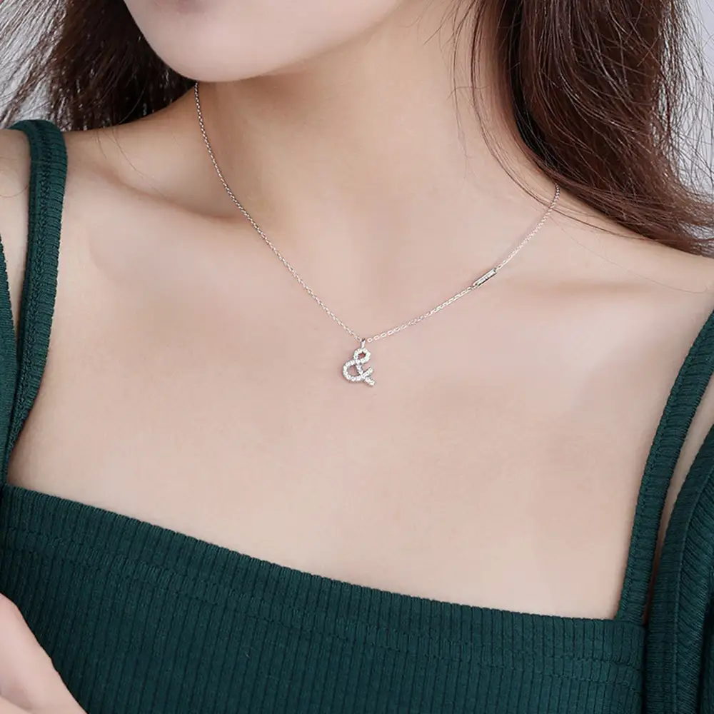Women's Niche Design Sterling Silver Symbol Necklace