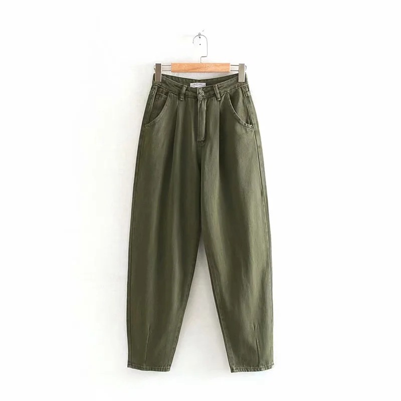 Title 3, Dames High Waist Cargo Jeans Broek Broek met Ho...