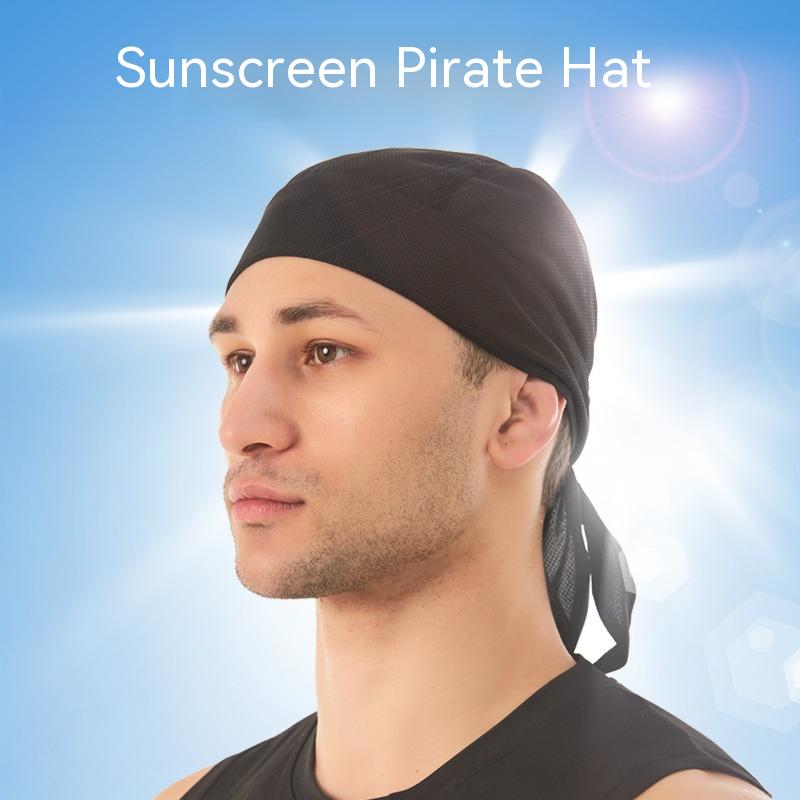 Summer Outdoor Cycling Pirate Hat Quick-drying Sports Scarf Wicking Breathable Sun Protection Headgear Running