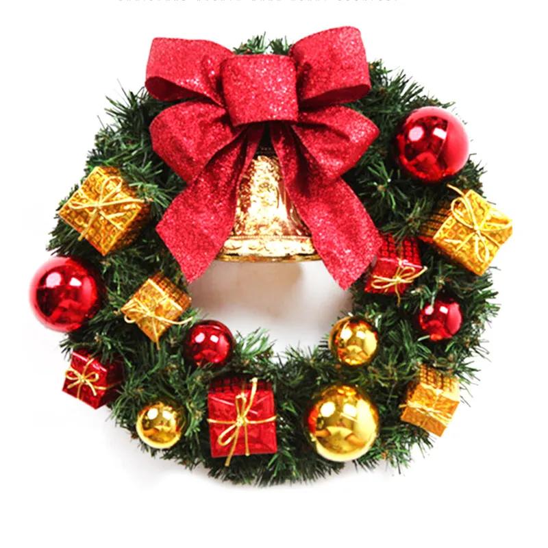 Creative Christmas Door Wreath Christmas Decoration Artificial Garland Wreaths For Car Home Window Wall Decoration – image 5