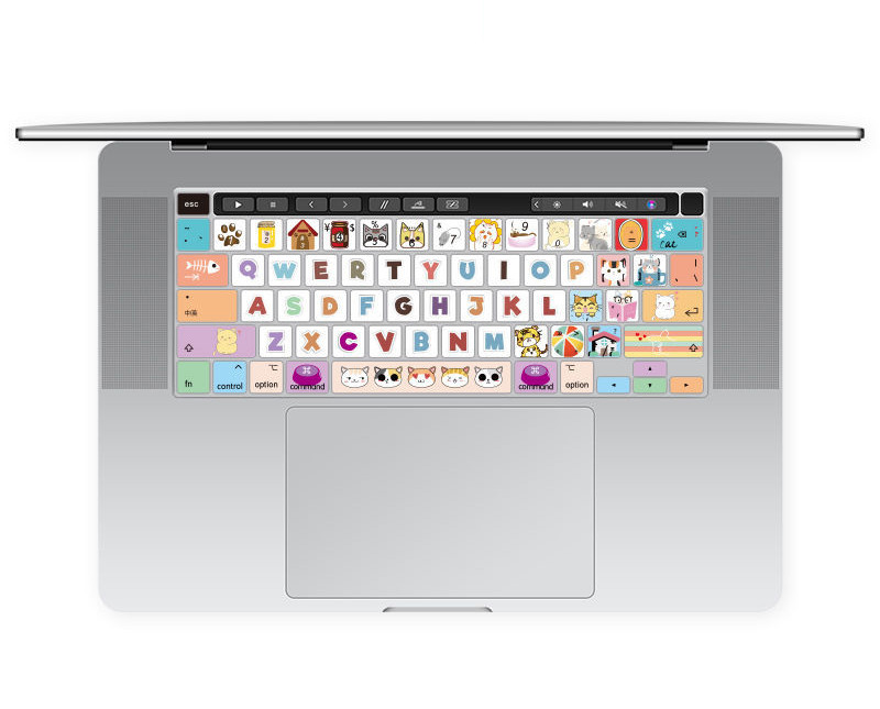 Small Trendy Notebook Computer Keyboard Protective Film Colorful - Image 2