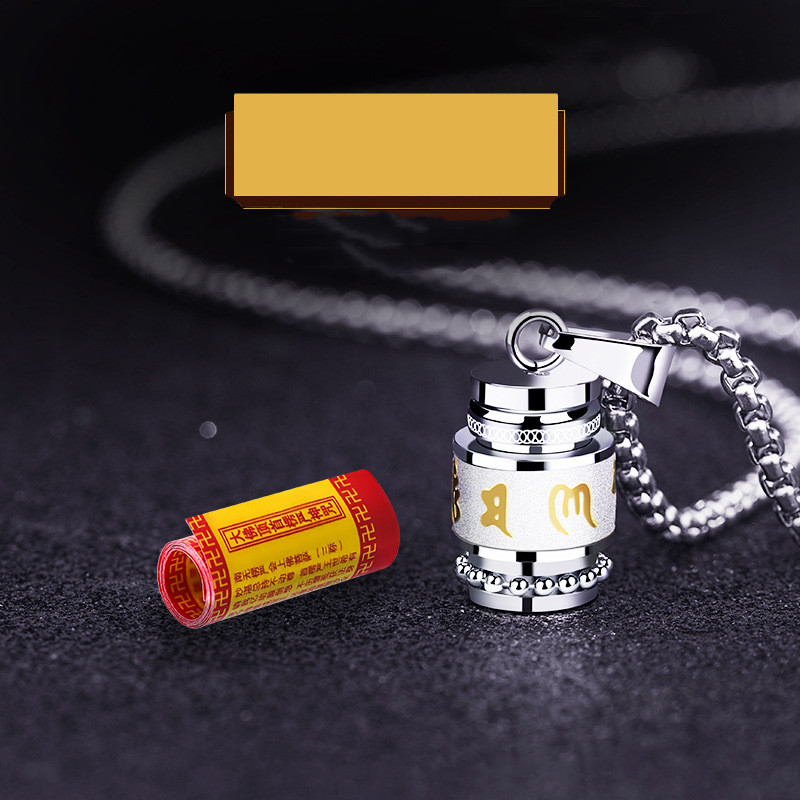 Personalized Ornament Titanium Steel Men's Necklace