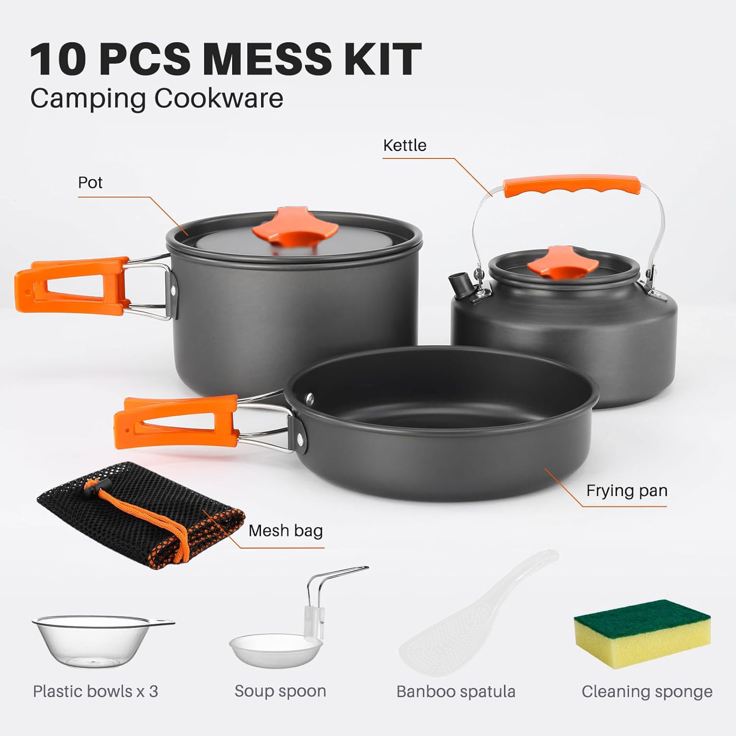 Camping Cooking Set For 2-3 People