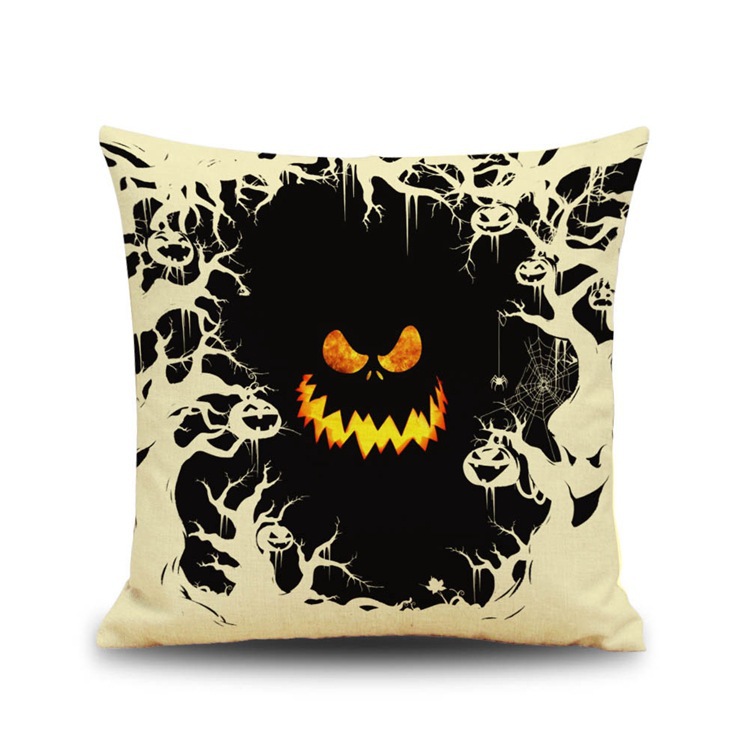 Home Alphabet Digital Print Linen Pillowcase